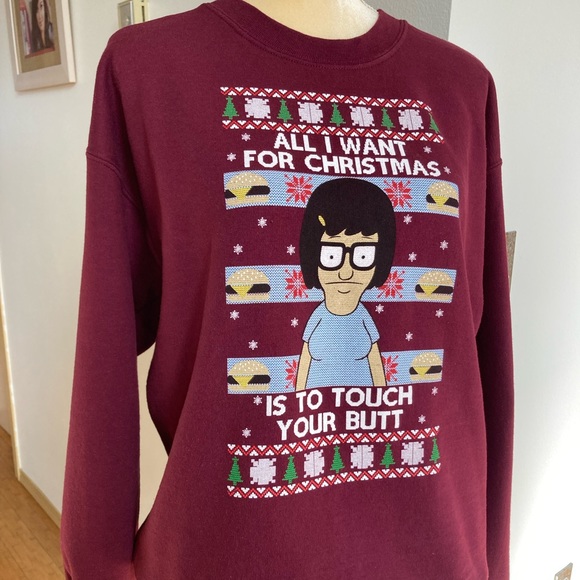 Bobs Burgers Tina Belcher Christmas Sweatshirt. - Picture 2 of 6